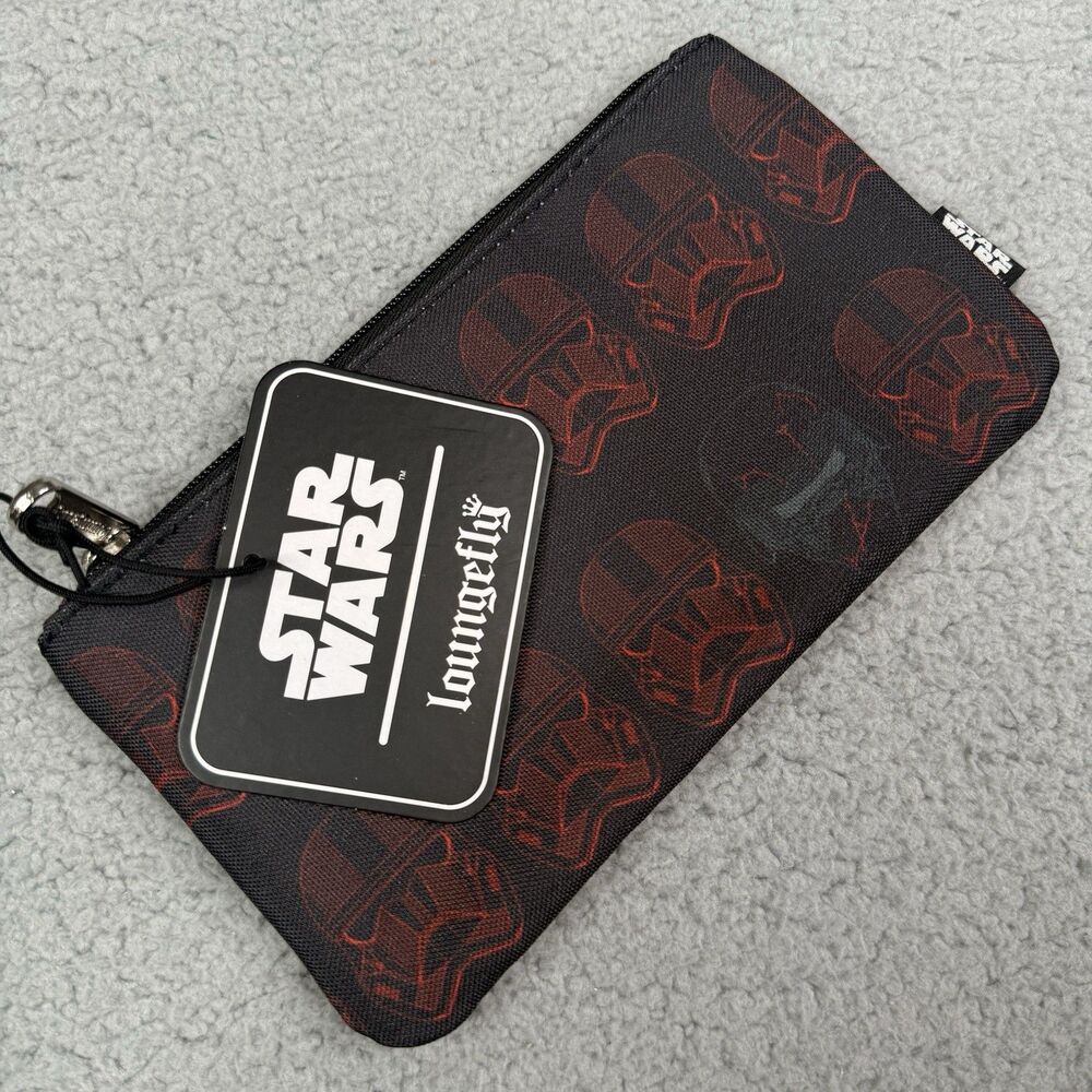 Star‎ Wars Loungefly Sith Trooper Pouch Pencil Case Cosmetic Bag Zip Wallet NWT
